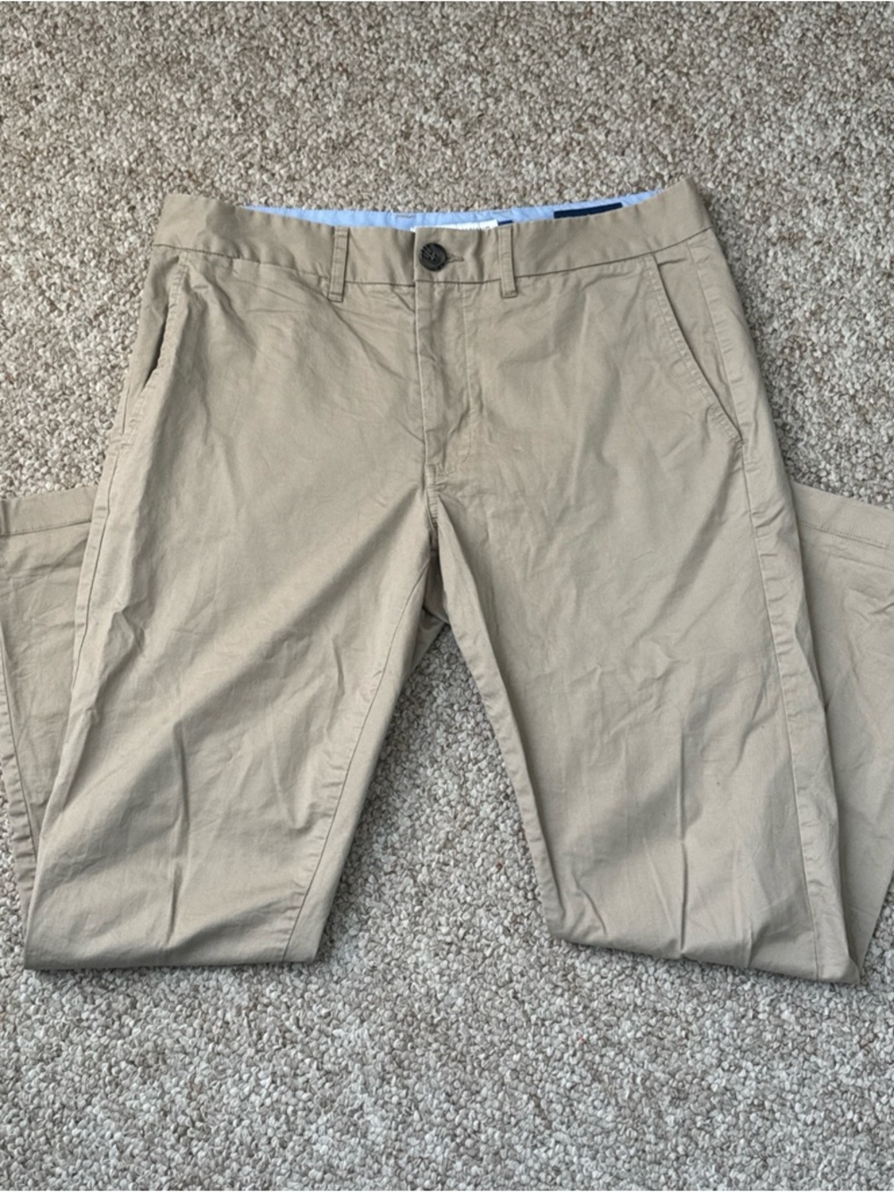 Peter Manning Men’s Lightweight Stretch Khaki Slim Chinos 31x26